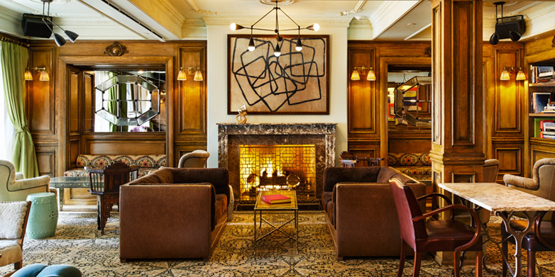 Marlton Hotel lobby bar